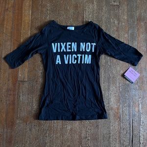 Vixen not a victim shirt by Micheline Pitt